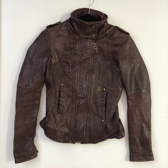 Brown Leather Jacket (M/EU28) - Picture 5 of 5